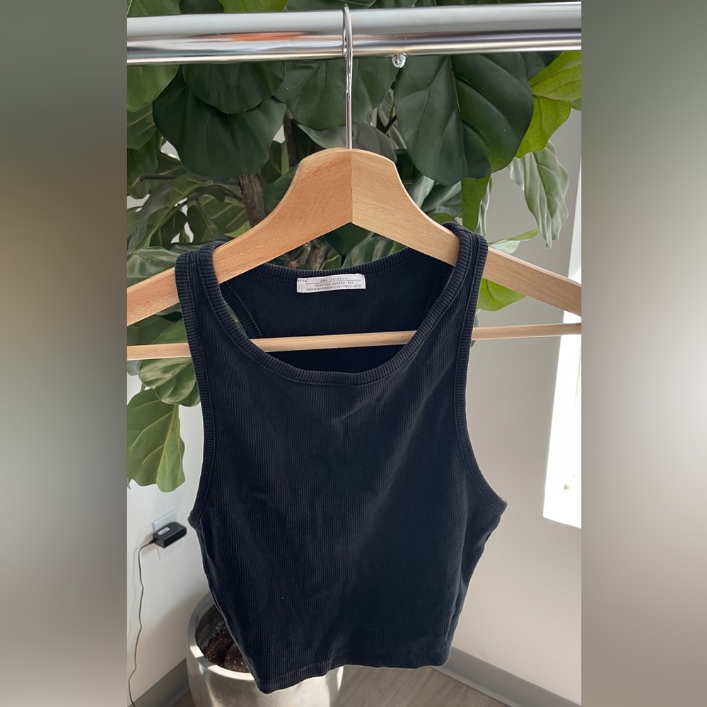 3 Zara Ribbed Tank Tops Bundle